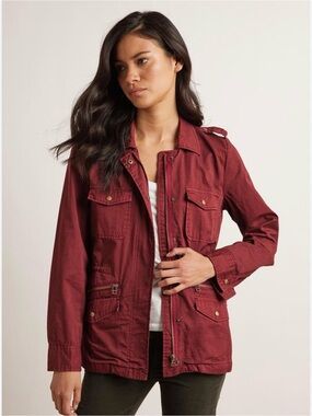 Lily Aldridge for Velvet by Graham and Spencer "Ruby" Twill Army Jacket